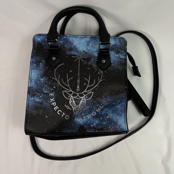 Bioworld Harry Potter Purse Handbag Mini Satchel Crossbody Bag Stag Patronus NEW - Picture 1 of 7